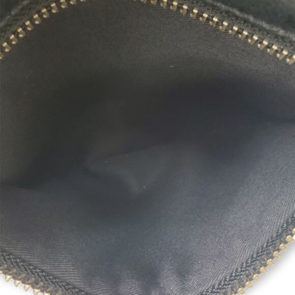 Club Monaco Black Buttery Soft Leather Clutch Purse With Wrist Handle 11" x 8.5" - Picture 9 of 10